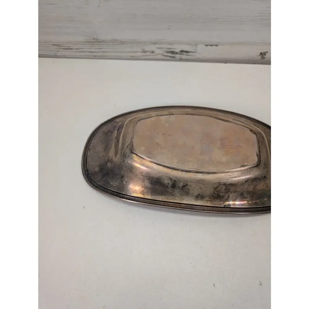 Vintage Reed & Barton Silver Plate Oval Serving Bowl 12